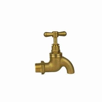T Manipulación de tuberías de cobre Bibtaps sin boquilla 1/2in de hilo masculino Brass Bib Taps