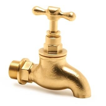 T Manipulación de tuberías de cobre Bibtaps sin boquilla 1/2in de hilo masculino Brass Bib Taps