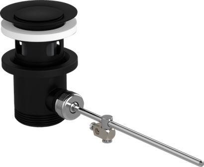 Residuos cromados negros configurados para mezcladores de cuenca y mezcladores de bidet Blanco
