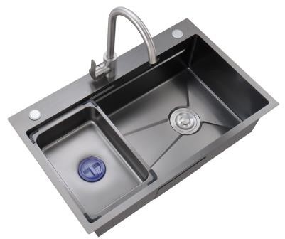 304SS de acero inoxidable de la tienda de fregadero Nano recubrimiento de acero inoxidable Single Bowl Lavadero de cocina