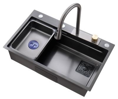 Tamaño personalizado Nano recubrimiento Lavaderos de cocina hechos a mano Lavaderos de exterior de acero inoxidable