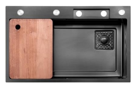 Tamaño personalizado Nano recubrimiento Lavaderos de cocina hechos a mano Lavaderos de exterior de acero inoxidable