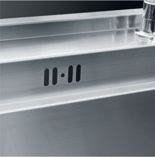Cuenco comercial de color plateado de acero inoxidable de doble cuenco Cuenco de cocina de lujo