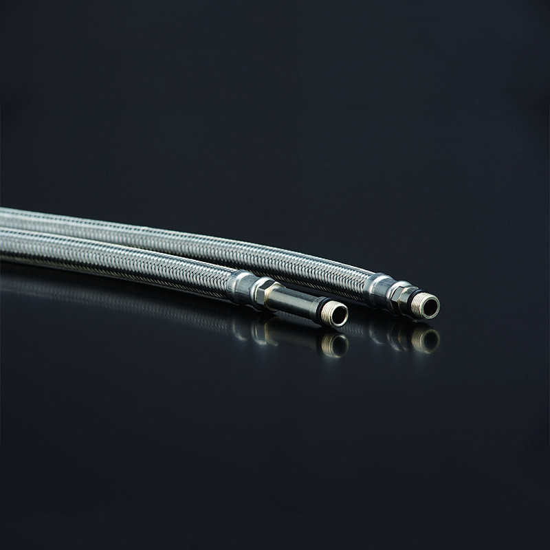 Tubos flexibles de acero inoxidable trenzados de metal de fregadero de grifo de manguera de mujer a mujer de mujer a hombre