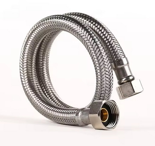 Tubos flexibles de acero inoxidable trenzados de metal de fregadero de grifo de manguera de mujer a mujer de mujer a hombre