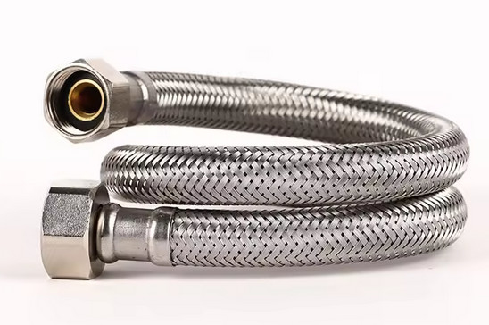 Tubos flexibles de acero inoxidable trenzados de metal de fregadero de grifo de manguera de mujer a mujer de mujer a hombre