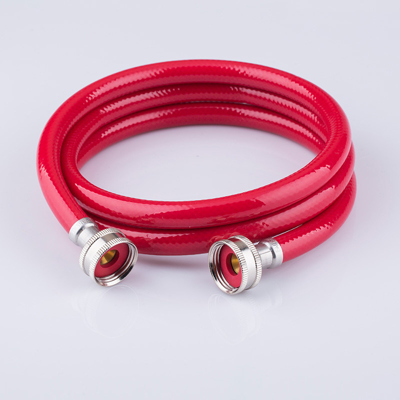 Lavadora de manguera de goma corrugada de superficie polaca de PVC flexible trenzada