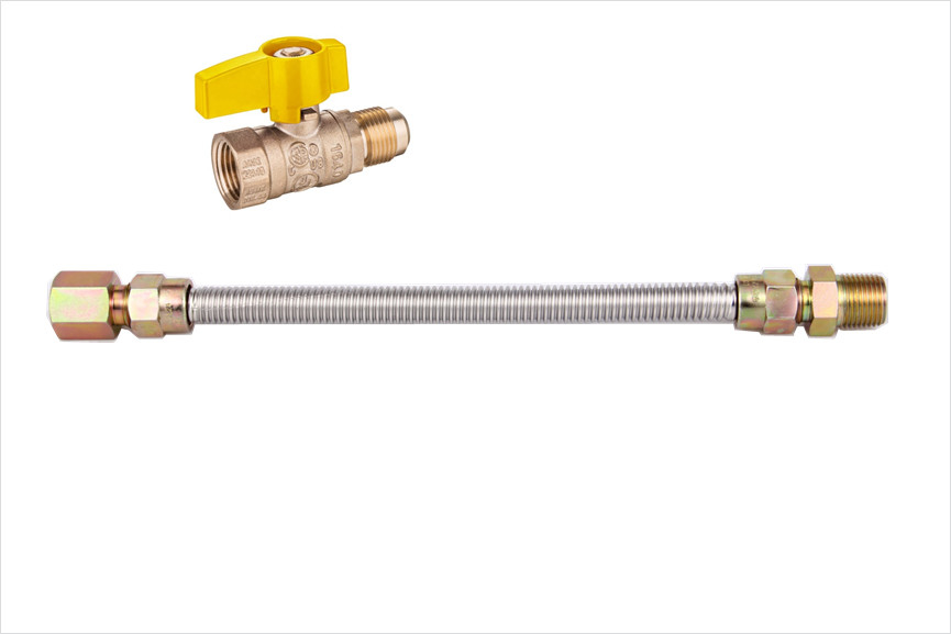 150PSI Ss304 mangueras flexibles manguera corrugada de acero inoxidable para conector de gas