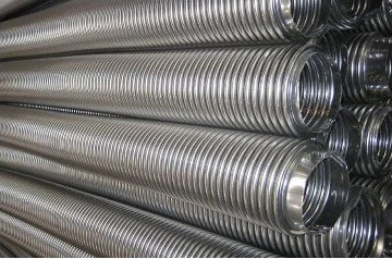 SS304 316L Tubo de manguera flexible trenzado manguera flexible de metal corrugada resistente a la corrosión