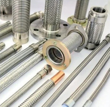 SS304 316L Tubo de manguera flexible trenzado manguera flexible de metal corrugada resistente a la corrosión