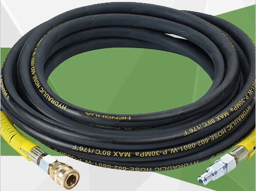 Lavadora de alta presión manguera de chorro ID 6mm 8mm de acero inoxidable manguera flexible con limpiador