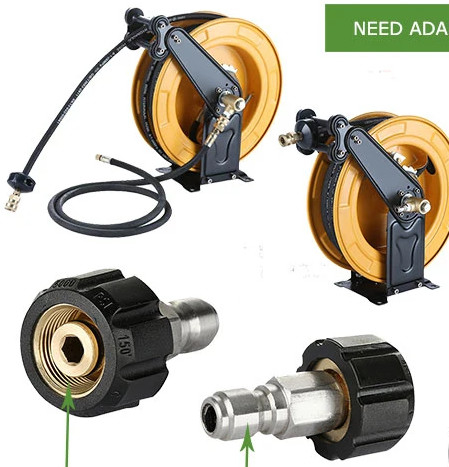 Lavadora de alta presión manguera de chorro ID 6mm 8mm de acero inoxidable manguera flexible con limpiador