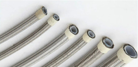 5/16 pulgadas mangueras flexibles de acero inoxidable trenzado PTFE trenzado aceite de combustible de refrigeración líneas de manguera