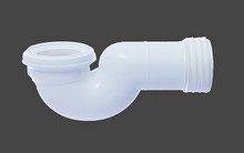 Plastico 110mm WC Pan Conector de tubería de agua del inodoro de 4 pulgadas WC Conector de tubería
