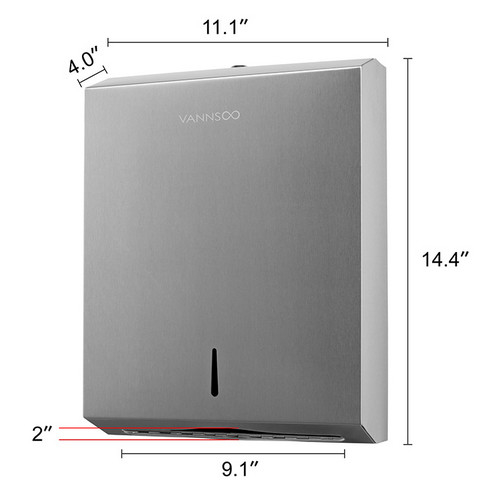 Accesorios de baño montados en la superficie del portapapeles de papel higiénico de acero inoxidable 304 cepillado