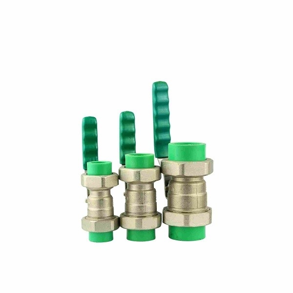 PN16 Telfón sellador de bronce válvulas de bola de nivel de mano PPR válvulas de bola 1/2 - 4 pulgadas 320g