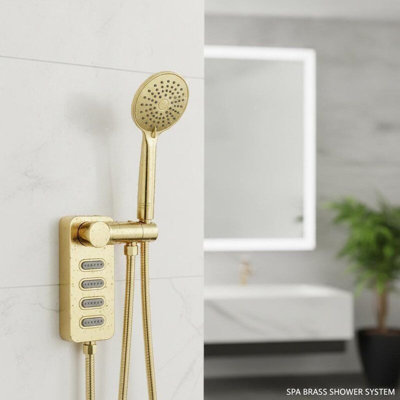 Grifos de ducha de mano con chorro de cintura SPA de latón, adecuados para soluciones de baño en sanidad, hostelería y residencias