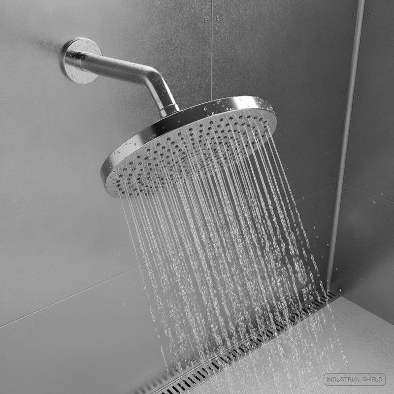 diseño de ducha de cabeza cromado que ofrece una protección superior contra la corrosión y una apariencia elegante para entornos industriales